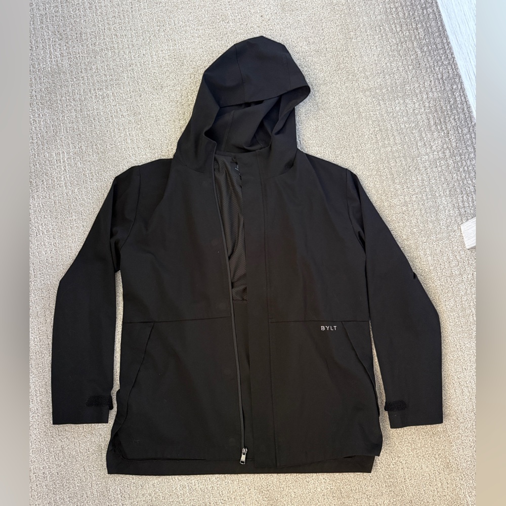 NWOT BYLT Men's Black Hooded Jacket - Picture 3 of 3